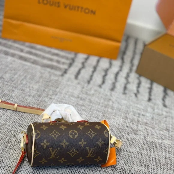 Louis Vuitton Gold and Brown Mini Bag
